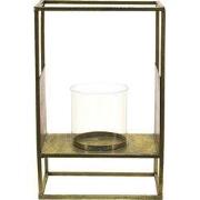 Clayre & Eef Windlicht 25x15x38 cm Koperkleurig Metaal