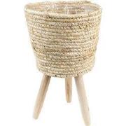 Clayre & Eef Bloempot Ø 22x33 cm Bruin Beige Zeegras