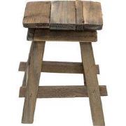 Clayre & Eef Plantentafeltje 15x15x21 cm Bruin Hout