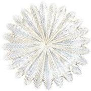 Clayre & Eef Decoratie schaal Ø 25x1 cm Wit Goudkleurig Polyresin Takk...