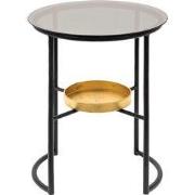 Clayre & Eef Bijzettafel Ø 43x55 cm Zwart IJzer