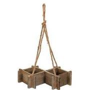 Clayre & Eef Bloempot 38x22x9 cm Bruin Hout