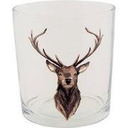 Clayre & Eef Waterglas 250 ml Bruin Glas Rendier
