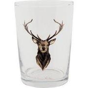 Clayre & Eef Waterglas 400 ml Bruin Glas Rendier