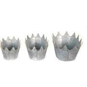 Clayre & Eef Planthouder Grijs Metaal