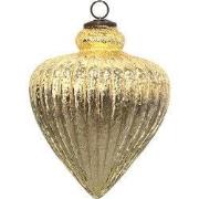 Clayre & Eef Kerstbal XL Ø 17cm Goudkleurig Glas