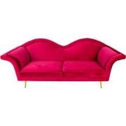 Clayre & Eef Zitbank 3-zits 3-Zits Rood Hout