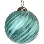 Clayre & Eef Kerstbal Ø 7 cm Groen Glas