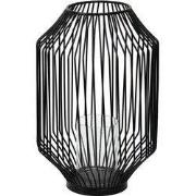 Clayre & Eef Windlicht Ø 20x31 cm Zwart Metaal