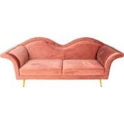 Clayre & Eef Zitbank 3-zits 3-Zits Roze Hout