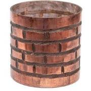 Clayre & Eef Theelichthouder Ø 15x15 cm Koperkleurig Glas