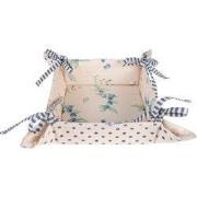 Clayre & Eef Broodmand 35x35x8 cm Beige Blauw Katoen Bos Dieren Herfst