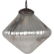 Clayre & Eef Kerstbal Ø 6 cm Zilverkleurig Glas