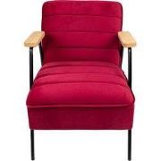 Clayre & Eef Fauteuil met Armleuning 60x69x78 cm Rood IJzer