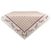 Clayre & Eef Tafelkleed 100x100 cm Bruin Katoen Teckel