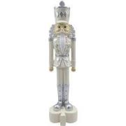 Clayre & Eef Beeld Notenkraker 35 cm Beige Zilverkleurig Kunststof