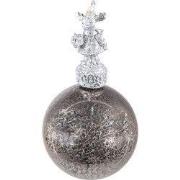 Clayre & Eef Kerstbal Ø 7 cm Zilverkleurig Glas