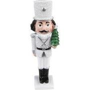 Clayre & Eef Beeld Notenkraker 16 cm Wit Kunststof