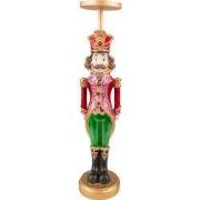 Clayre & Eef Kandelaar Notenkraker 11x10x42 cm Groen Rood Kunststof