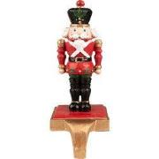 Clayre & Eef Haak Kerstsok Notenkraker 24 cm Rood Zwart Kunststof