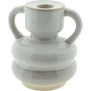 Clayre & Eef Kandelaar 9 cm Beige Porselein