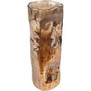 Clayre & Eef Vaas Ø 8x20 cm Bruin Glas