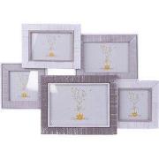 Clayre & Eef Fotolijst 18x13 cm Grijs Wit Hout