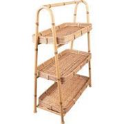Clayre & Eef Rek 50x23x70 cm Bruin Rotan