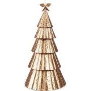 Clayre & Eef Kerstdecoratie Kerstboom 38 cm Koperkleurig IJzer