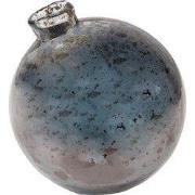 Clayre & Eef Vaas Ø 10x10 cm Grijs Glas