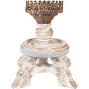 Clayre & Eef Kandelaar Ø 25x34 cm Bruin Beige Hout