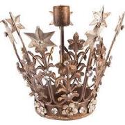 Clayre & Eef Kandelaar Kroon 15 cm Bruin IJzer