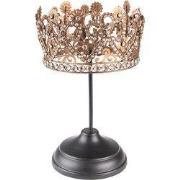 Clayre & Eef Decoratie Kroon 25 cm Bruin IJzer