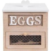 Clayre & Eef Eierhouder 18x9x20 cm Bruin Hout