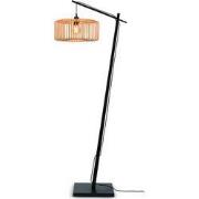 Vloerlamp Bromo - Bamboe Zwart/Naturel - 68x40x176cm