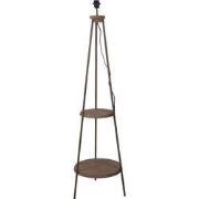 Clayre & Eef Vloerlamp Ø 38x150 cm Bruin Hout