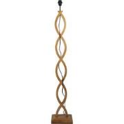 Clayre & Eef Vloerlamp 24x18x136 cm Bruin Hout
