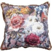 Clayre & Eef Sierkussen 45x45 cm Roze Wit Synthetisch Bloemen