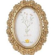 Clayre & Eef Fotolijst 10x15 cm Goudkleurig Polyresin Vlinders