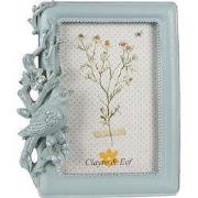 Clayre & Eef Fotolijst 10x15 cm Blauw Polyresin