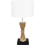 Clayre & Eef Tafellamp Ø 30x60 cm Goudkleurig Polyresin