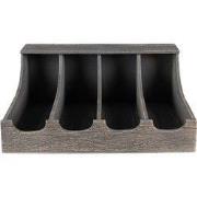 Clayre & Eef Bestekbak 41x29x17 cm Grijs Hout