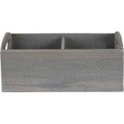 Clayre & Eef Brievenhouder 30x15x13 cm Grijs Hout