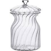 Clayre & Eef Voorraadpot Deksel Ø 9x15 cm Glas
