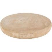 Clayre & Eef Onderzetters Pannen Ø 30 cm Bruin Hout