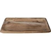Clayre & Eef Decoratie schaal 40x17x3 cm Bruin Hout