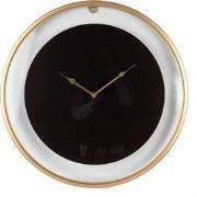 Clayre & Eef Wandklok Ø 60 cm Zwart Goudkleurig IJzer