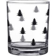 Clayre & Eef Waterglas 230 ml Glas Kerstbomen