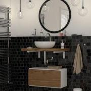 Wandhouder Plankhouder set van 2 450 x 150 mm wit staal ML design