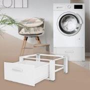Onderkast wasmachine Onderkast 63x54x31 cm met lade in wit ML design